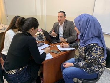 كۆبوونەوە لەگەل قوتابیان دەربارەی پڕۆژەی دەرچوون