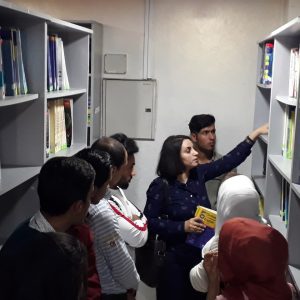 A scientific visit for 1st level students to the university library