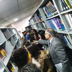 A scientific visit to the main library of Cihan university