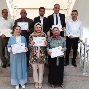 Distribution of certificates to participants in the course of (marketing and sales management)