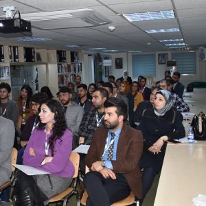 مشاركة قسم المالية والمصرفية بسيمنار في جامعة كوردستان