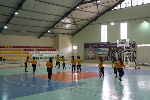 Friendly match between students in the Department of Sports Sciences and Erbil Women’s Handball Club