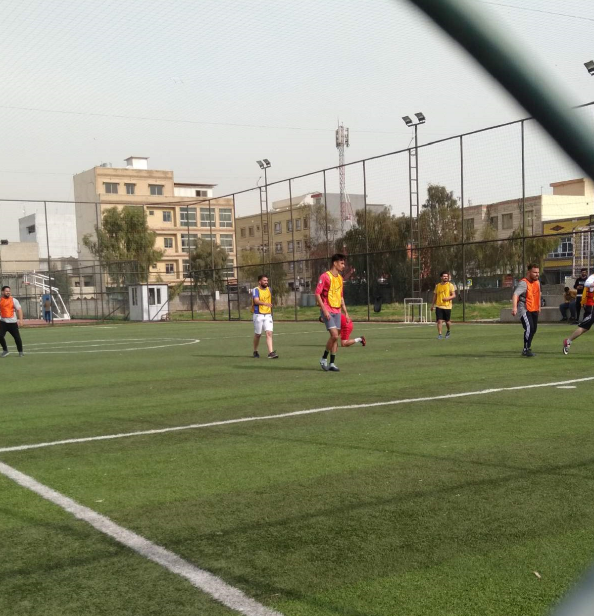 Supervising the friendly matches that took place between students of different departments at Cihan University