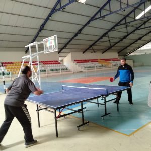 The final matches of the League of Teachers and Staff table Tennis