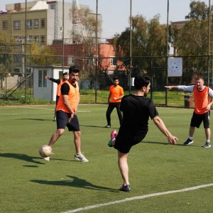 English Department Team Wins over Football Media team