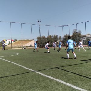 المباراة الختامية بكرة القدم لطلاب جامعة جيهان-أربيل