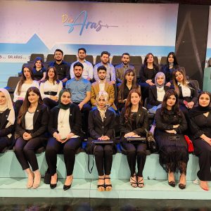 طلبة قسم بايولوجي طبي في جامعة جيهان –اربيل  يزورون قناة روداو الفضائية