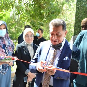 The President of Cihan University – Erbil Opens an Art Exhibition for a student in Department of Media
