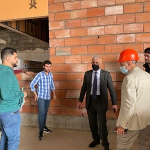 طلبة قسم الهندسة المدنية يزورون مشروع بناء مصرف جيهان