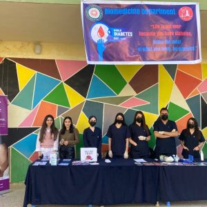 Students of Biomedical Department conducted a diversity of activities in World Diabetes Day