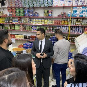 As health inspectors, Community Health students visit some restaurants, food markets and ovens in Erbil