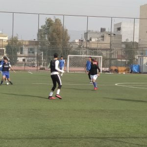 فوز فريق قسم التربية البدنية وعلوم الرياضة لجامعة جيهان- أربيل على فريق معهد جيهان بكرة القدم