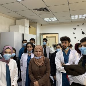 طلبة  قسم الاحياء المجهرية الطبية يزورون المختبر المركزي في أربيل
