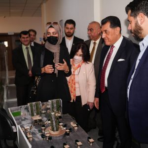 رئیس جامعة  جيهان –اربيل  يفتتح المعرض الطلابي للمشاريع المعمارية