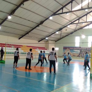 A friendly volleyball match at Cihan University- Erbil
