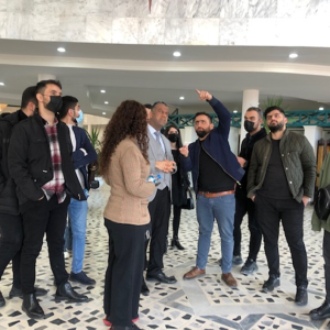Students of the Architecture Department visit the Cultural Center of Salahaddin University-Erbil