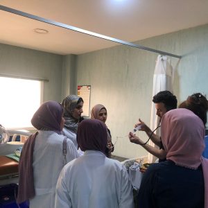طلبة قسم التغذية والحميات يزورون مستشفى سردم