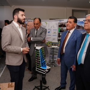 An exhibition of Architectural Engineering students was opened at Cihan  University Erbil