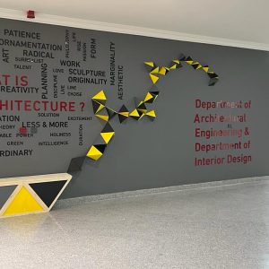 THE INTERIOR DESIGN DEPARTMENT CONDUCTS ARTISTIC WORKSHOPS TO BEAUTIFY AND COORDINATE THE DEPARTMENT