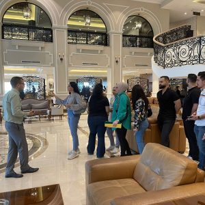 THE INTERIOR DESIGN DEPARTMENT ORGANIZED A SCIENTIFIC VISIT FOR FOURTH-YEAR STUDENTS TO ERBIL INTERNATIONAL HOTEL