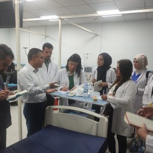 طلبة  قسم التغذية والحميات يزورون  جناح الكلى في مستشفى جورتشيلا