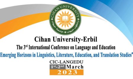 The third international academic conference on Language and Education to be held at Cihan University-Erbil