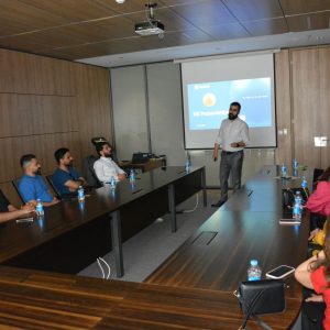 Students from the Department of Communications and Computer Engineering visited Korek Telecom Company for a scientific excursion