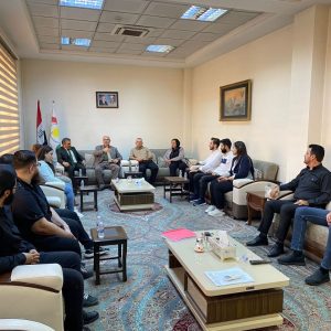 زيارة علمية لطلبة قسم العلاقات الدولية  والدبلوماسية في جامعة جيهان -اربيل الى اتحاد برلمانيي كوردستان