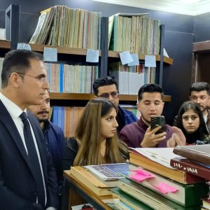 طلبة  قسم الإعلام  في جامعة جيهان-اربيل يزورون أرشيف ومكتبة ممتاز الحيدري