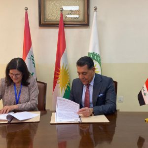 The president of Cihan University – Erbil, Professor Dr. Amjad Saber Al-Delawi, and the president of Al-Hawash University signed an agreement