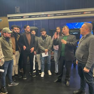زيارة علمية لطلبة قسم الاعلام في جامعة جيهان-اربيل لقناة كوردستان TV