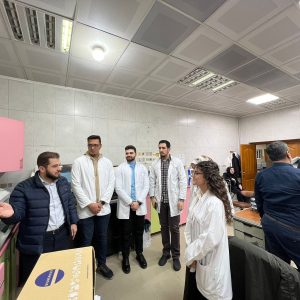 فێرخوازانى بەشى نیوتریشن و دایەتێتیکس سەردانى بەڕێوەبەرایەتی چاودێری تەندروستی شەهیدان  بۆ ڕاهێنانی پراکتیکى دەکەن