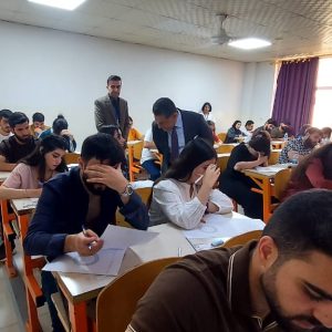 Professor Dr. Amjad Saber Al-Delawi, President of Cihan University-Erbil, Inspects Examination Halls