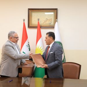 Professor Dr. Amjad S. Al-Delawi President of Cihan University-Erbil, Signs a Memorandum of Understanding with Syrian Al-Andalus University