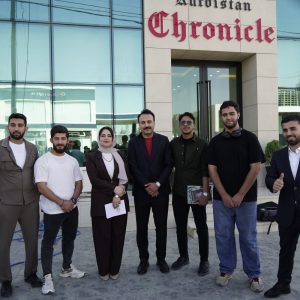 طلبة قسم الإعلام يزوون مؤسسة كوردستان كرونيكل