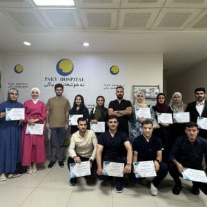 فێرخوازانى بەشی بایۆمیدیکاڵ بەشداری لە چالاکیەکى تایبەت بە هۆشیاری دەرمان لە نەخۆشخانەی پاکی دەکەن