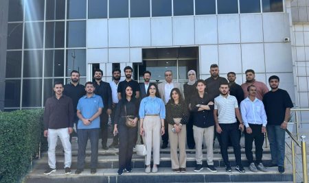 طلاب قسم إدارة الأعمال يزورون مديرية الخزينة في أربيل