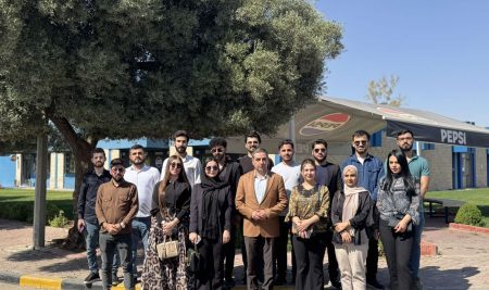 طلبة إدارة الأعمال في جامعة جيهان – أربيل يزورون شركة الحياة للمشروبات الغازية