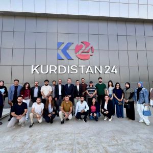 طلبة من قسم الإعلام يزورون مؤسسة كوردستان24