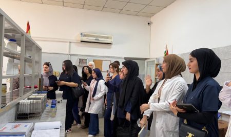 طلبة قسم العلوم الطبية الحيوية يزورون مشروع إفراز للمياه في أربيل للاطلاع على أنظمة تنقية وتوريد المياه