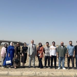 طلبة قسم الهندسة المعمارية يقومون بزيارة علمية لبيئة عمل مقترحة