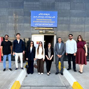 فێرخوازانى بەشی کارگێڕى گشتی بە سەردانێکی زانستی فڕۆکەخانەی نێودەوڵەتی هەولێر بەسەردەکەنەوە