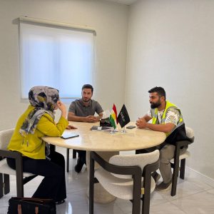 قسم الهندسة المعمارية يجري زيارة تقييمية لمتابعة أداء أحد طلبته  في التدريب