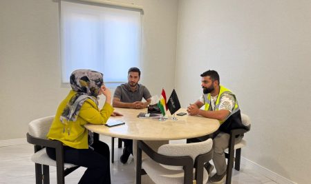 قسم الهندسة المعمارية يجري زيارة تقييمية لمتابعة أداء أحد طلبته  في التدريب