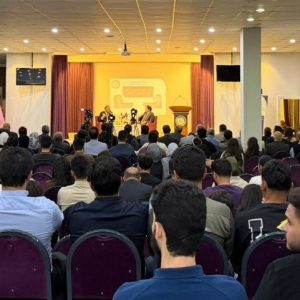 بەئامادەبوونى پرۆفیسۆر دکتۆر ئەمجەد سابر دەلۆ، زانکۆى جیهان-هەولێر پانێڵێکى بۆ دکتۆر عادل باخەوان لەبارەى پرسی کوردستان لە ڕۆژهەڵاتی ناوەڕاست دوای ٧ی ئۆکتۆبەر بەڕێوەبرد