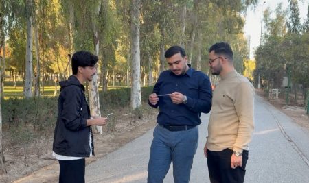 فێرخوازانی بەشی وەرگێڕان چالاکییەکی وەرگێڕان لە پارکی سامی عەبدولڕەحمان ئەنجام دەدەن