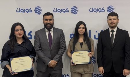 Computer Science Students Completed Intensive Training at Korek Telecom