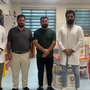 طلبة من قسم الأحياء المجهرية الطبية يُدخلون البهجة إلى قلوب الأطفال في مستشفى ناناكلي