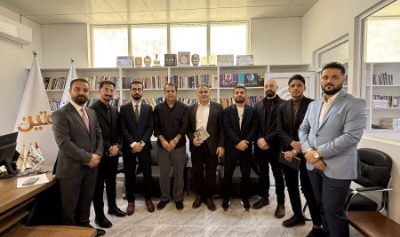 طلبة قسم الإعلام في جامعة جيهان – أربيل يزورون مجلة “مەتین” في دهوك