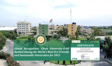Global Recognition: Cihan University-Erbil Ranked Among the World’s Most Eco-Friendly and Sustainable Universities for 2025